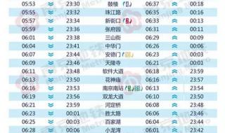 南京地铁几点停 南京地铁时间表